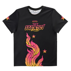 Yokkao Muay Thai T Shirts Yokkao The Flame Workout T-Shirts Black