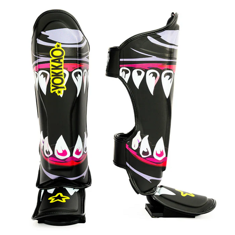 Yokkao Shin Guards Yokkao Flames Shinguards Black
