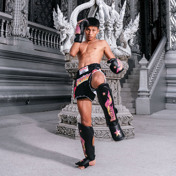 Yokkao Shin Guards Yokkao The Flame Shin Guards Black