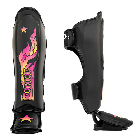 Yokkao Shin Guards Yokkao Flames Shinguards Black