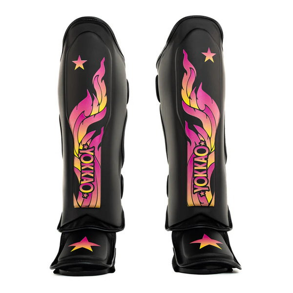 Yokkao Shin Guards Yokkao The Flame Shin Guards Black