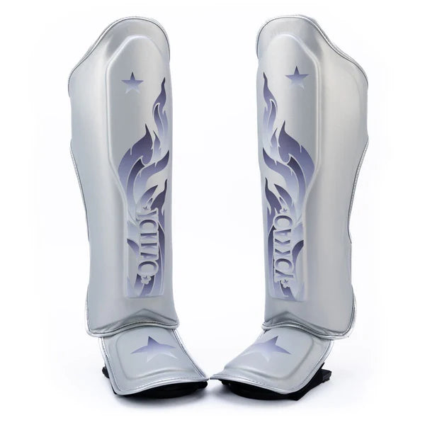 Yokkao Shin Guards Yokkao The Flame Shin Guards Silver