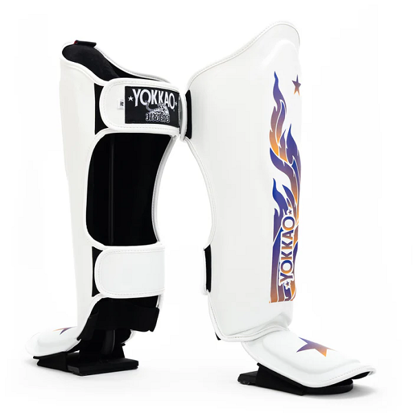 Yokkao Shin Guards Yokkao The Flame Shin Guards White