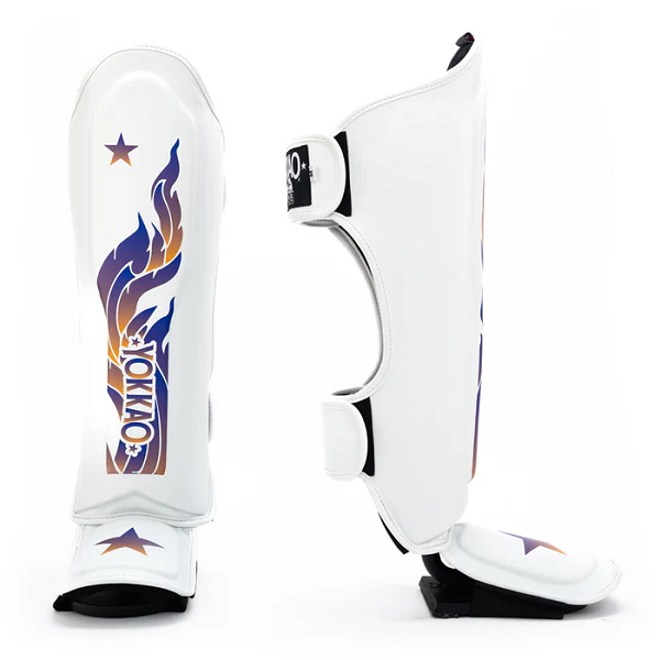 Yokkao Shin Guards Yokkao The Flame Shin Guards White