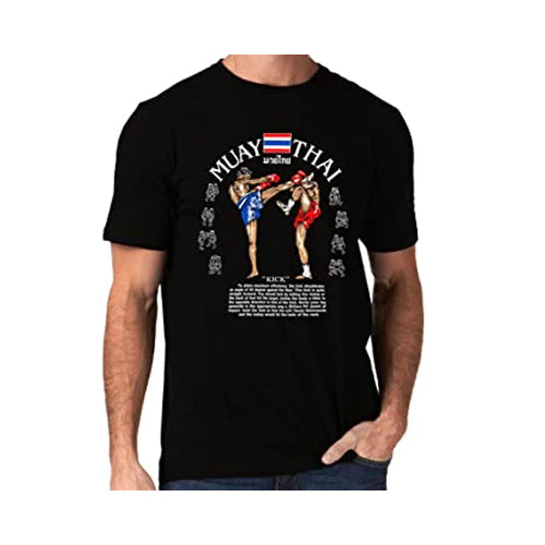 Muay Thai Boxing Kick Logo T-Shirt
