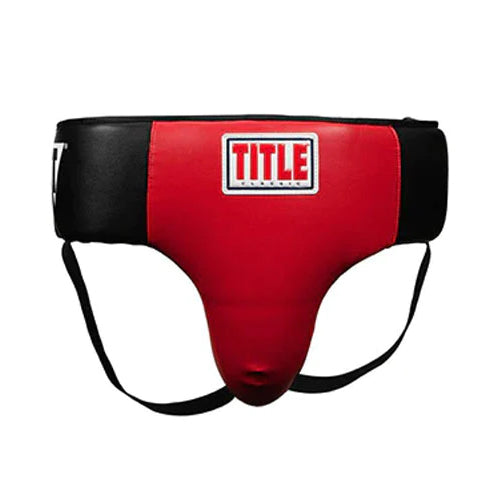 Title Boxing Classic Abdo Groin Guard - Black/Red - The Fight Factory