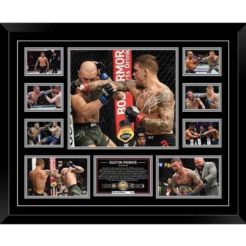 Dustin Poirier UFC Signed Photo Framed Limited Edition - The Fight Factory