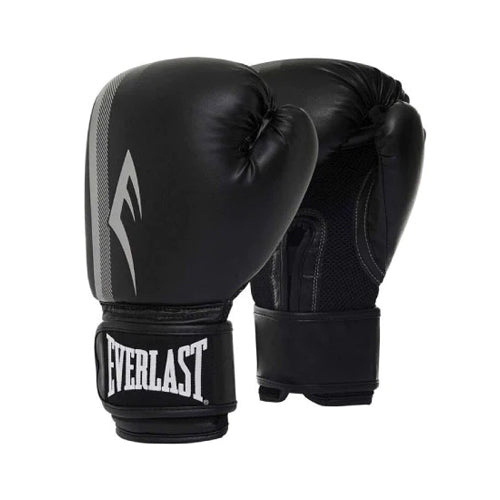 Everlast Pro Style Power Boxing Gloves - Black/Silver Series 2