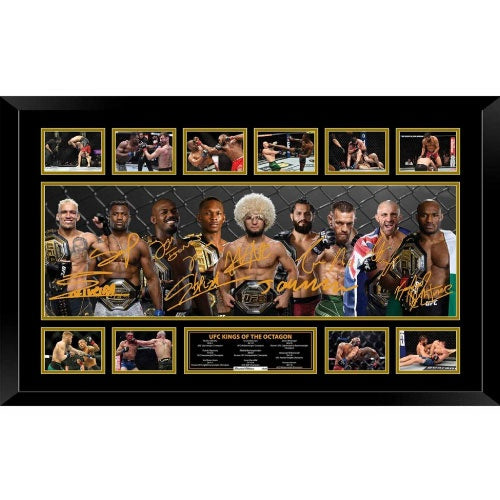 Kings of UFC Signed Photo Framed Limited Edition - The Fight Factory