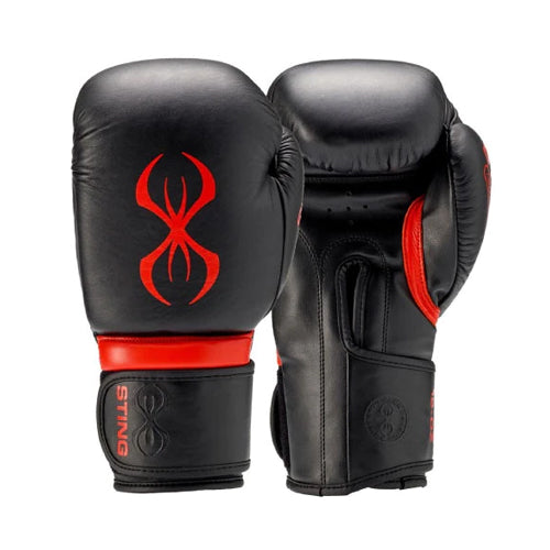 Sting Armapro Boxing Gloves - Black/Red - The Fight Factory