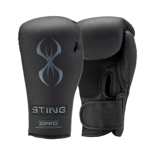 Sting Armaone Boxing Gloves - Black - The Fight Factory