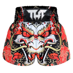 TUFF Dragon King Muay Thai Shorts - Red - The Fight Factory