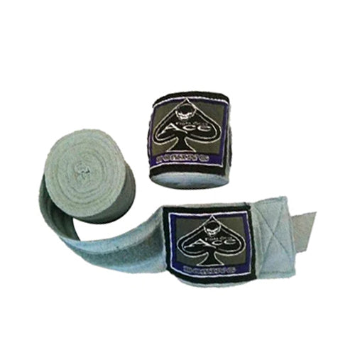Ace Pro Boxing Hand Wraps Grey - The Fight Factory