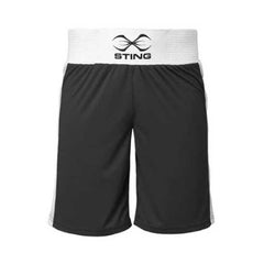 Sting Mens Mettle Boxing Shorts - Black - The Fight Factory