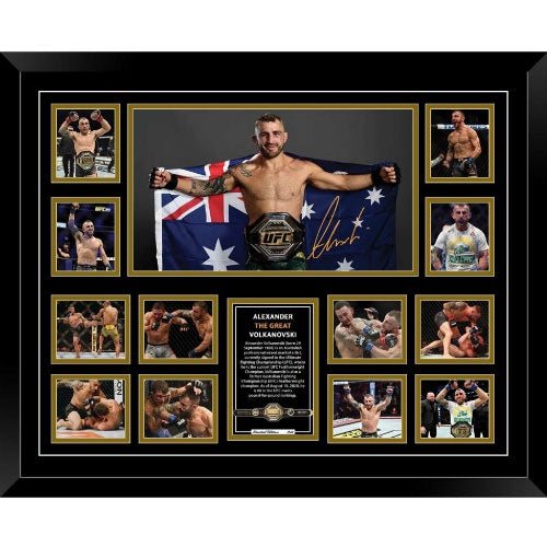 Alexander The Great Volkanovski UFC Signed Photo Framed Limited Edition - The Fight Factory