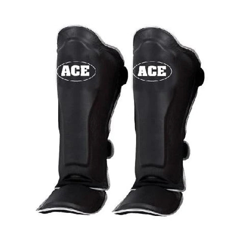 Ace Elite Leather Shin Guards