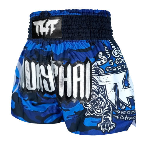 TUFF - Blue Camouflage Muay Thai Shorts