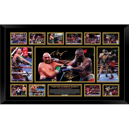 Tyson Fury Vs Deontay Wilder III Signed Limited Edition Framed