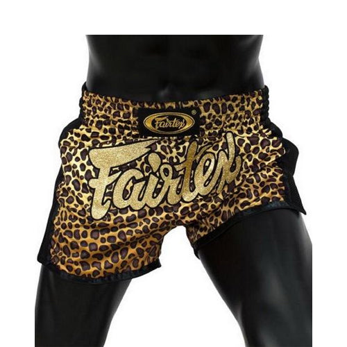Fairtex Slim Cut Muay Thai Shorts Leopard Bs1709 - The Fight Factory