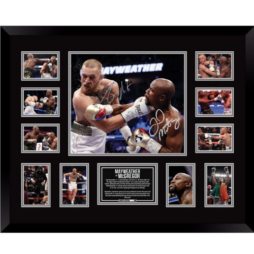 Floyd Mayweather vs Conor McGregor Signed Photo Framed Limited Edition
