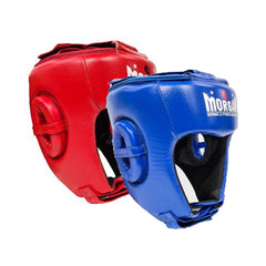 Morgan Boxing Leather Open Face Headgear - The Fight Factory