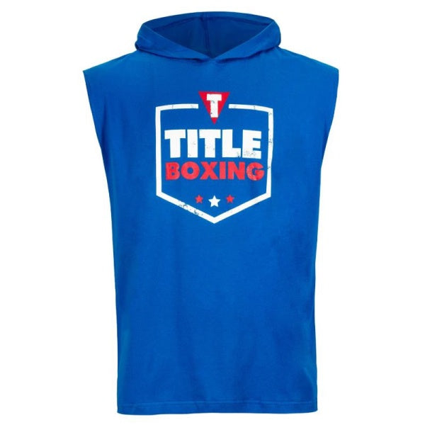 TITLE Boxing Jumbo Logo Sleeveless Hoodie