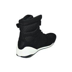 Everlast Elite High Top Boxing Shoes - Black - The Fight Factory