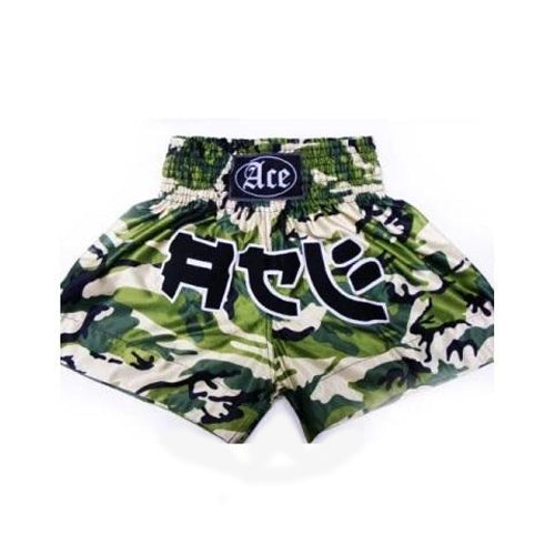 Ace Green Camo Muay Thai Shorts