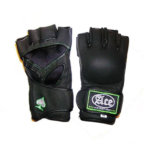 Ace Pro Leather Mma Gloves - The Fight Factory