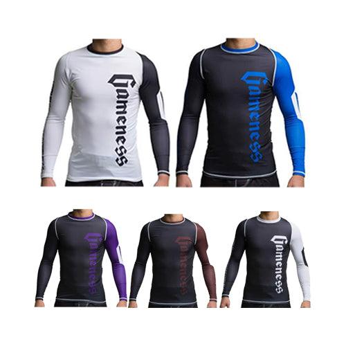 Gameness Pro Ranked Rash Guards Long Sleeve - The Fight Factory
