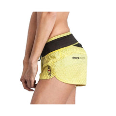 Grips Womens Functional Training Shorts Yellow Dragon - The Fight Factory