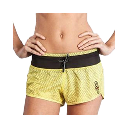 Grips Womens Functional Training Shorts Yellow Dragon