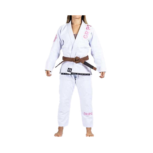 Grips Primero Competition Womens BJJ Gi - White - The Fight Factory