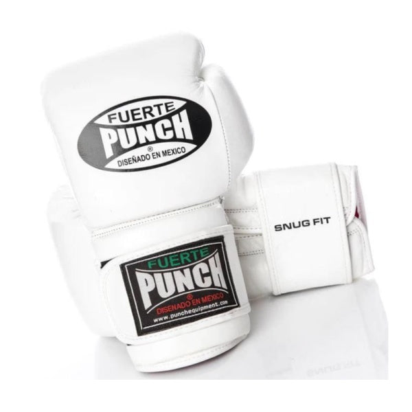 Punch Mexican Fuerte Elite Boxing Gloves - White