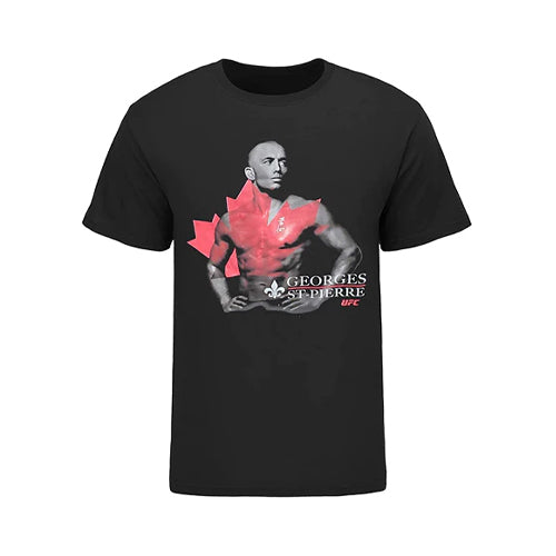 UFC George St Pierre Maple Leaf T Shirt - The Fight Factory