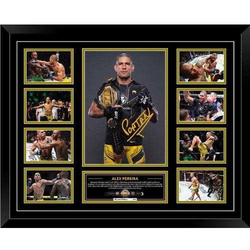 Alex Pereira UFC Signed Photo Framed Limited Edition - The Fight Factory