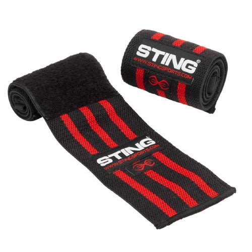 Sting Elasticised Weight Lifting Wrist Wraps 18Inch
