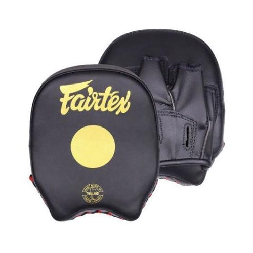 Fairtex Short Focus Mitts Black Gold Fmv14 - The Fight Factory