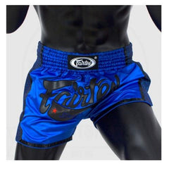 Fairtex Slim Cut Muay Thai Shorts Blue BS1702 - The Fight Factory