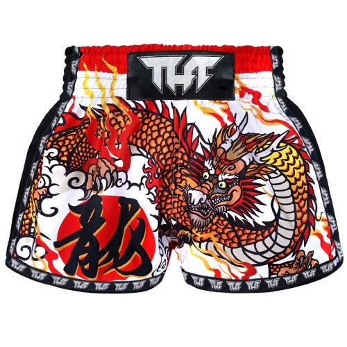 TUFF Retro Muay Thai Shorts Chinese Dragon