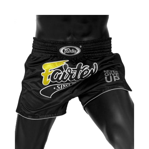 Fairtex Slim Cut Muay Thai Shorts Black Bs1708