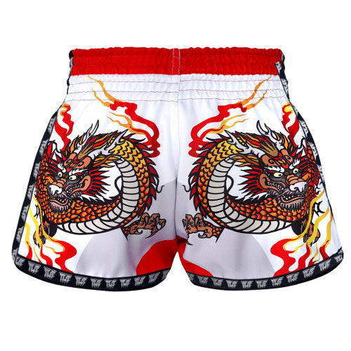TUFF Chinese Dragon Retro Muay Thai Shorts - The Fight Factory