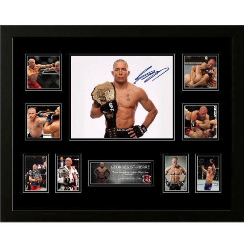Georges St Pierre Signed Photo Framed Limited Edition