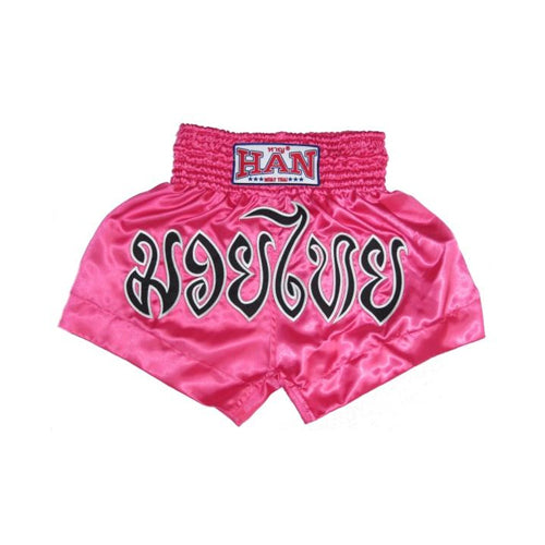 Han Muay Thai boxing shorts M/T PINK - The Fight Factory