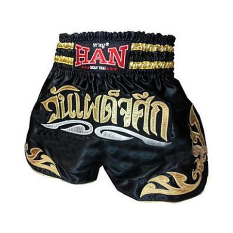 Han Muay Thai Shorts - The Showdown Black