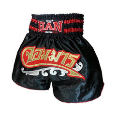 Han Muay Thai shorts The Great Demon - BLACK - The Fight Factory