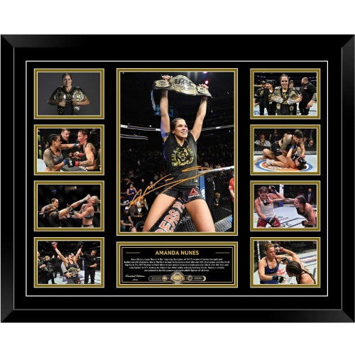 Amanda Nunes UFC Signed Photo Framed Limited Edition