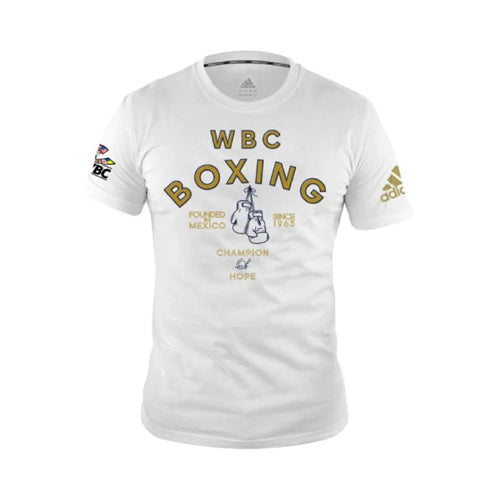 Adidas WBC Boxing T-Shirt – White - The Fight Factory