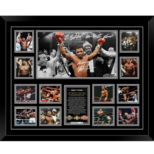 Mike Tyson IBF WBA WBC Signed Photo Framed Limited Edition