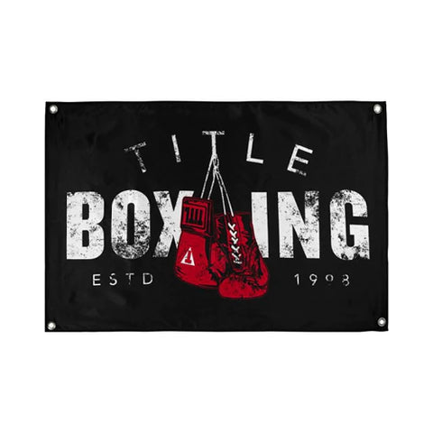 Title Boxing Hanging Glove Banner